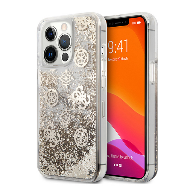 Torbica Guess Hc Liquid Glitter Peony za iPhone 13 Pro 6.1  (GUHCP13LLGPEGO)