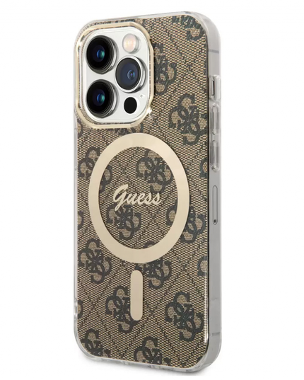Torbica Guess Hc Magsafe IML 4G Pattern za iPhone 15 Pro 6.1  (GUHMP15LH4STW)