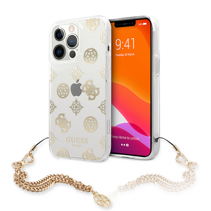Torbica Guess Hc Pc Chain Handle Peony za iPhone 13 Pro 6.1  (GUHCP13LKSPEGO)