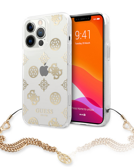 Torbica Guess Hc Pc Chain Handle Peony za iPhone 13 Pro 6.1  (GUHCP13LKSPEGO)