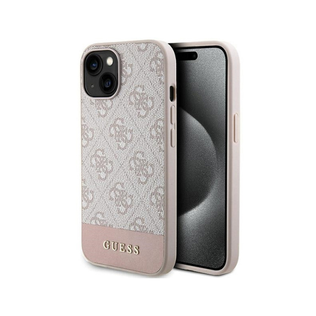 Torbica Guess Hc PC/TPU 4G Bottom Stripe za iPhone 15 6.1  (GUHCP15SG4GLPI)