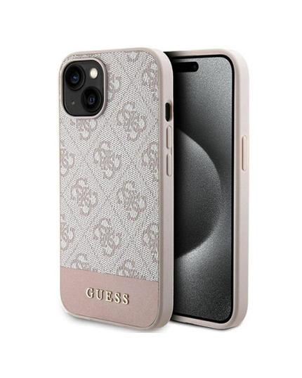 Torbica Guess Hc PC/TPU 4G Bottom Stripe za iPhone 15 6.1  (GUHCP15SG4GLPI)