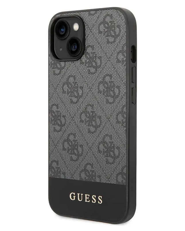 Torbica Guess Hc PC/TPU 4G Pu Bottom Stripe za iPhone 15 6.1  (GUHCP15SG4GLGR)