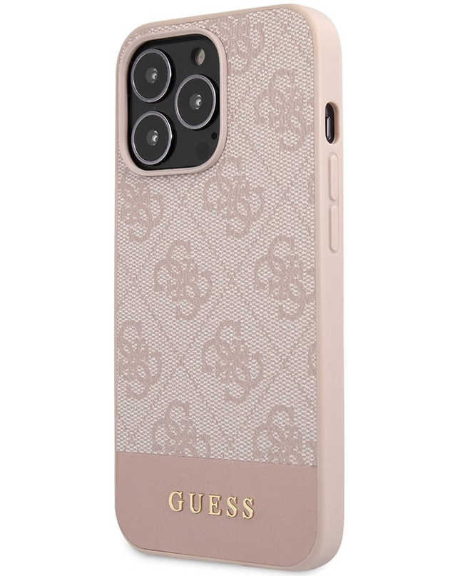 Torbica Guess Hc PC/TPU 4G Pu Bottom Stripe za iPhone 15 Pro 6.1  (GUHCP15LG4GLPI)
