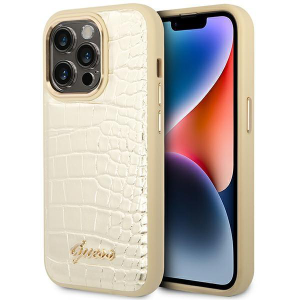 Torbica Guess Hc PU Croco Metal Outline za iPhone 14 Pro 6.1  (GUHCP14LHGCRHD)