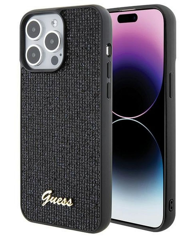 Torbica Guess Hc PU Disco Script Metal za iPhone 15 Pro Max 6.7 (GUHCP15XPMSDGSK)
