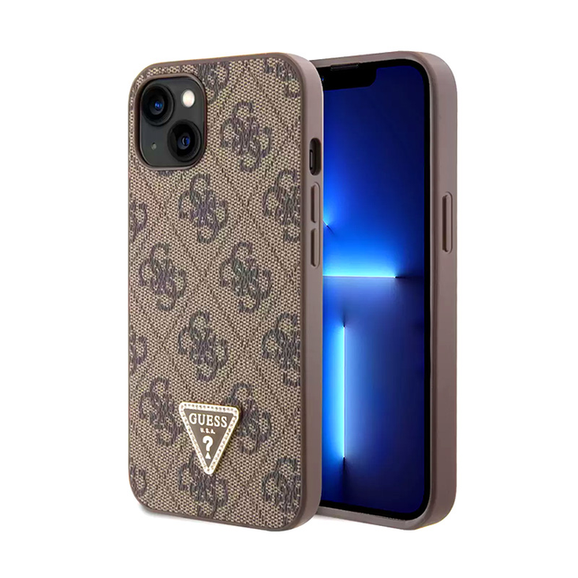 Torbica Guess Hc PU Leather 4G Triangle Strass za iPhone 15 6.1  (GUHCP15SP4TDPW)