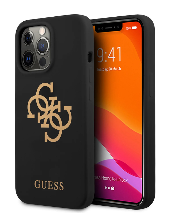 Torbica Guess Hc Silicone za iPhone 13 Pro Max 6.7  (GUHCP13XLS4GGBK)