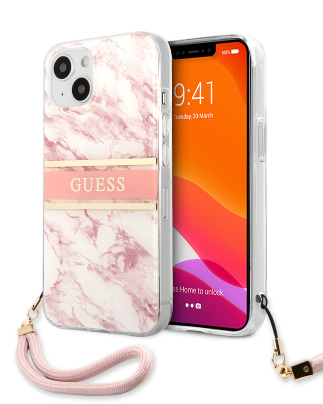 Torbica Guess Marble Strap za iPhone 13 6.1  (GUHCP13MKMABPI)