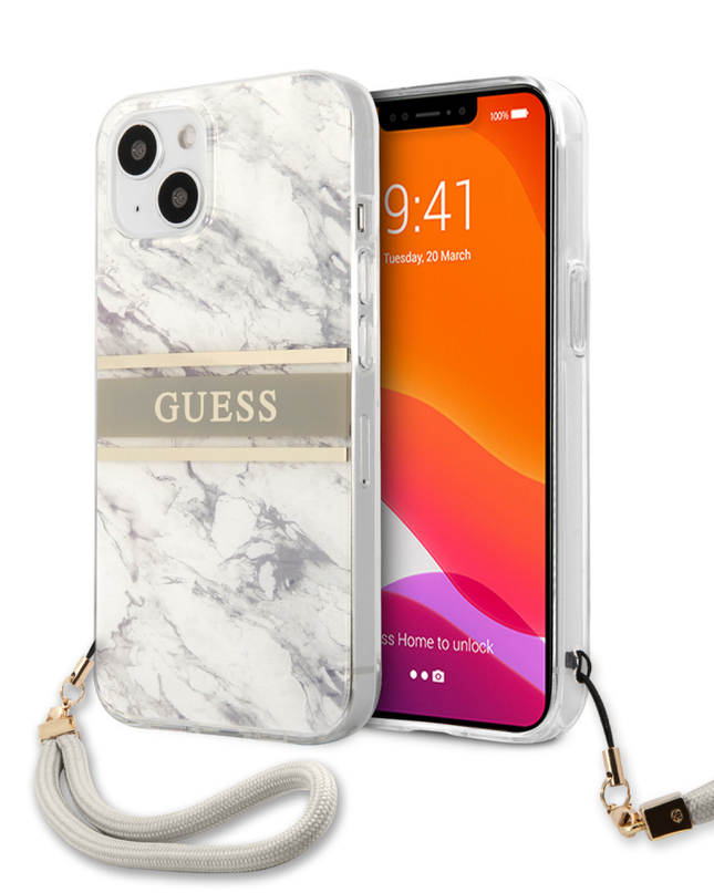 Torbica Guess Marble Strap za iPhone 13 6.1  (GUHCP13MKMABGR)