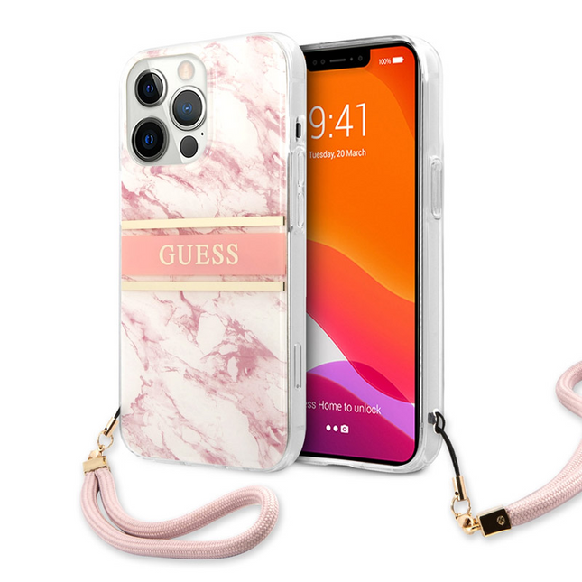 Torbica Guess Marble Strap za iPhone 13 Pro 6.1  (GUHCP13LKMABPI)