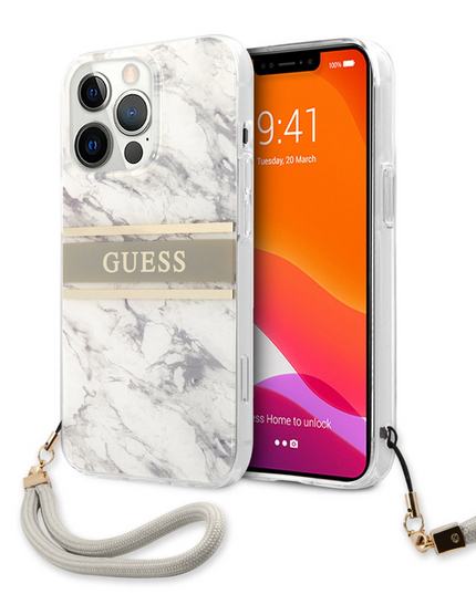 Torbica Guess Marble Strap za iPhone 13 Pro 6.1  (GUHCP13LKMABGR)