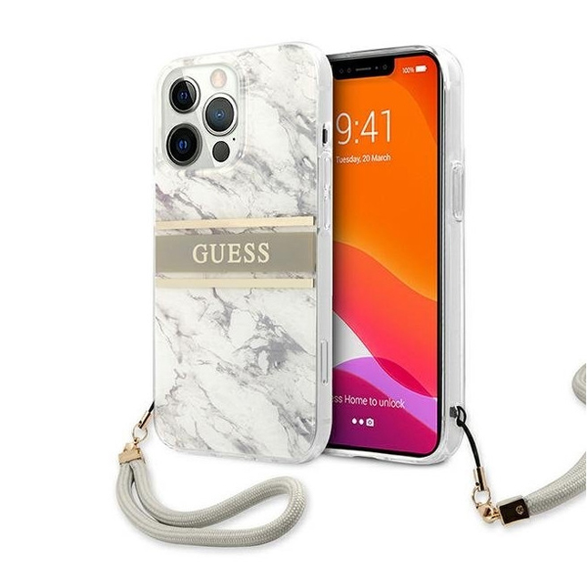 Torbica Guess Marble Strap za iPhone 13 Pro Max 6.7   (GUHCP13XKMABGR)