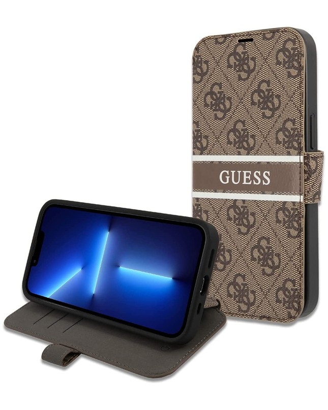 Torbica Guess Stripe Bk Pu za iPhone 13 Pro 6.1  (GUBKP13L4GDBR)