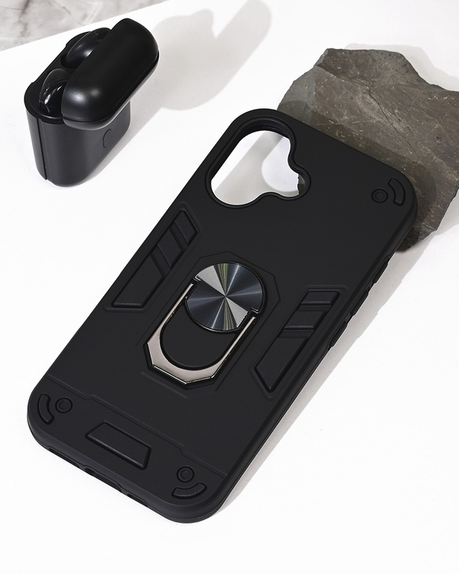 Torbica Hard Ring za iPhone 16 6.1 crna