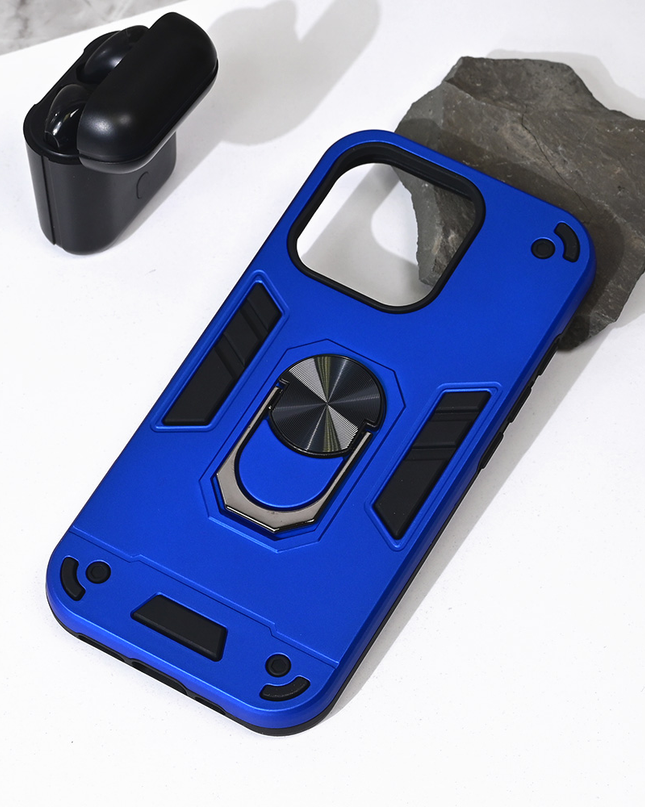 Torbica Hard Ring za iPhone 16 Pro 6.3 plava