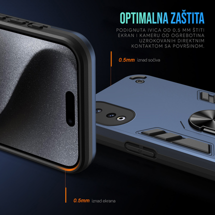 Torbica Hard Ring za Samsung A065F Galaxy A06 crna