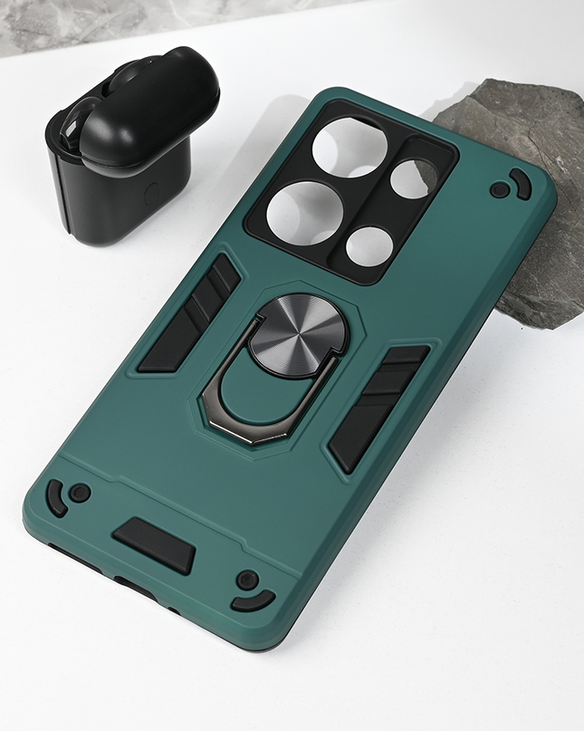 Torbica Hard Ring za Xiaomi Redmi Note 13 Pro 4G (EU) tamno zelena