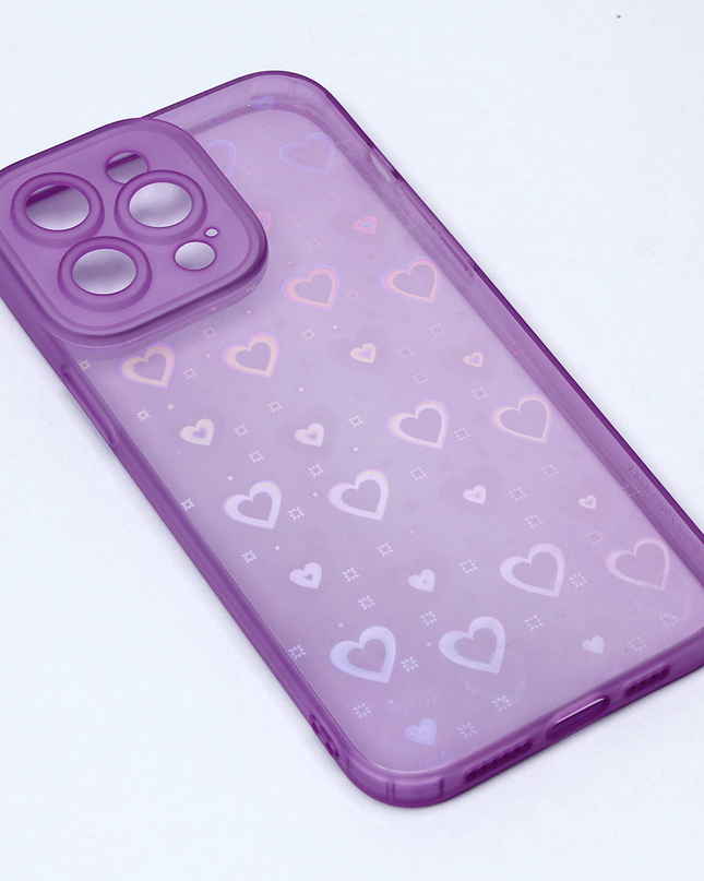 Torbica Heart Color IMD za iPhone 14 Pro Max 6.7 ljubicasta