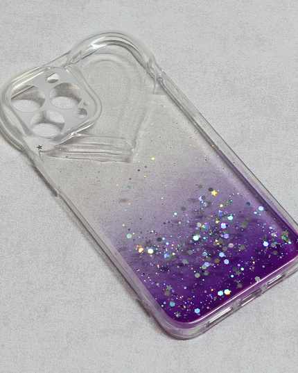 Torbica Heart Glitter za iPhone 13 Pro Max 6.7