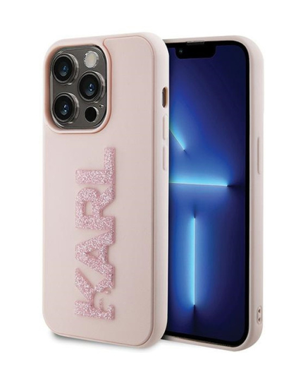 Torbica Karl Lagerfeld 3D Rubber Glitter Logo za iPhone 15 Pro 6.1  (KLHCP15L3DMBKCP)