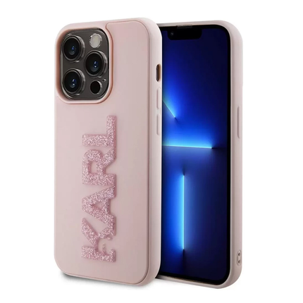 Torbica Karl Lagerfeld 3D Rubber Glitter Logo za iPhone 15 Pro Max 6.7  (KLHCP15X3DMBKCP)