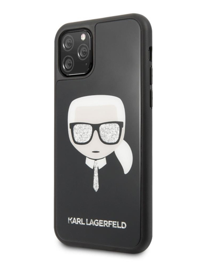 Torbica Karl Lagerfeld Double Layers Glitter Head za iPhone 11 Pro 5.8  (KLHCN58DLHBK)