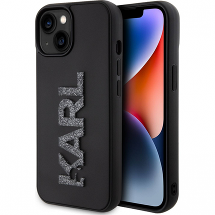 Torbica Karl Lagerfeld Hc 3D Logo Glitter za iPhone 15 6.1  (KLHCP15S3DMBKCK)