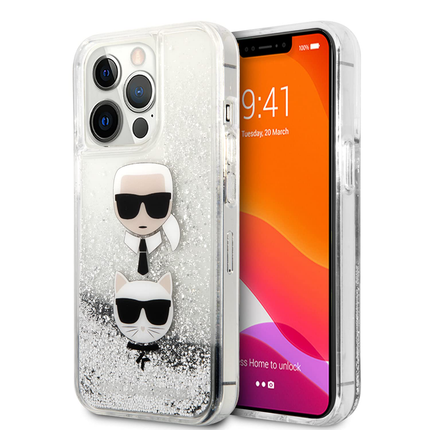 Torbica Karl Lagerfeld Hc Liquid Glitter 2 Heads za iPhone 14 Pro 6.1  (KLHCP14LKICGLS)