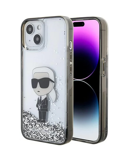 Torbica Karl Lagerfeld Hc Liquid Glitter Ikonik za iPhone 15 6.1  (KLHCP15SLKKNSK)