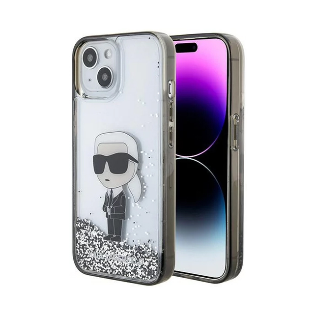 Torbica Karl Lagerfeld Hc Liquid Glitter Ikonik za iPhone 15 6.1  (KLHCP15SLKKNSK)