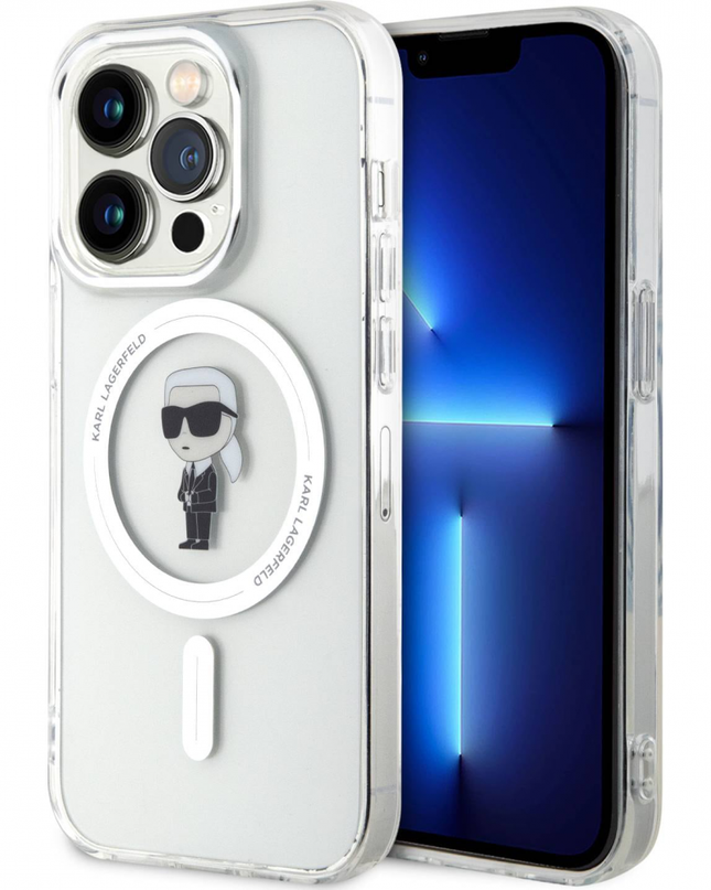 Torbica Karl Lagerfeld Hc Magsafe IML Ikonik za iPhone 15 Pro 6.1  (KLHMP15LHFCKNOT)