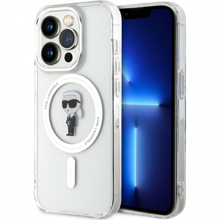 Torbica Karl Lagerfeld Hc Magsafe IML Ikonik za iPhone 15 Pro 6.1  (KLHMP15LHFCKNOT)