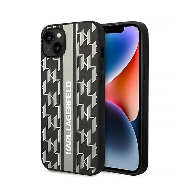 Torbica Karl Lagerfeld Hc Monogram stripe za iPhone 14 6.1  (KLHCP14SPGKLSKG)