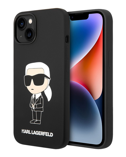 Torbica Karl Lagerfeld Hc Silicone NFT Ikonik za iPhone 15 6.1  (KLHCP15SSNIKBCK)