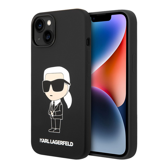 Torbica Karl Lagerfeld Hc Silicone NFT Ikonik za iPhone 15 6.1  (KLHCP15SSNIKBCK)