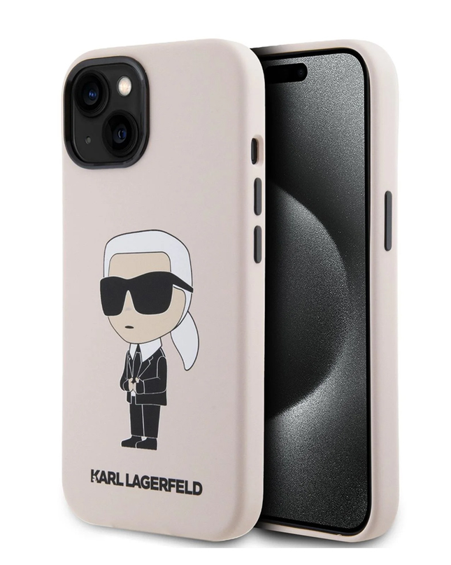 Torbica Karl Lagerfeld Hc Silicone NFT Ikonik za iPhone 15 6.1  (KLHCP15SSNIKBCP)