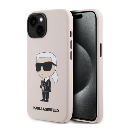 Torbica Karl Lagerfeld Hc Silicone NFT Ikonik za iPhone 15 6.1  (KLHCP15SSNIKBCP)