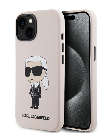 Torbica Karl Lagerfeld Hc Silicone NFT Ikonik za iPhone 15 6.1  (KLHCP15SSNIKBCP)
