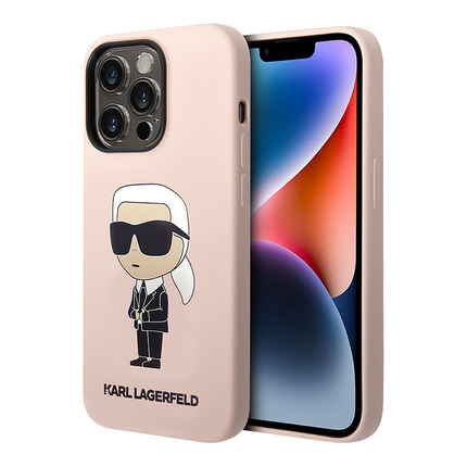 Torbica Karl Lagerfeld Hc Silicone NFT Ikonik za iPhone 15 Pro 6.1  (KLHCP15LSNIKBCP)