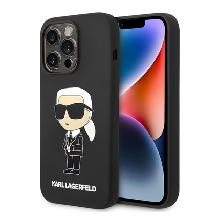 Torbica Karl Lagerfeld Hc Silicone NFT Ikonik za iPhone 15 Pro Max 6.7  (KLHCP15XSNIKBCK)