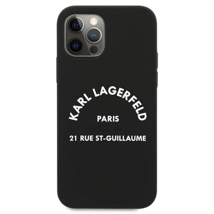 Torbica Karl Lagerfeld Hc Silicone RSG za iPhone 12/12 Pro 6.1  (KLHCP12MSLSGRBK)