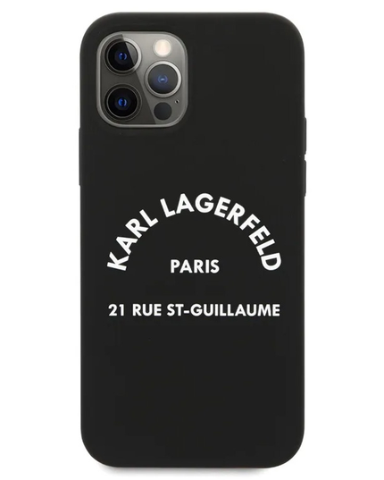 Torbica Karl Lagerfeld Hc Silicone RSG za iPhone 12/12 Pro 6.1  (KLHCP12MSLSGRBK)