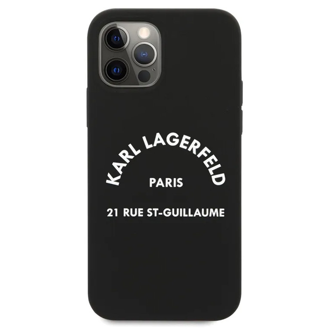 Torbica Karl Lagerfeld Hc Silicone RSG za iPhone 12/12 Pro 6.1  (KLHCP12MSLSGRBK)