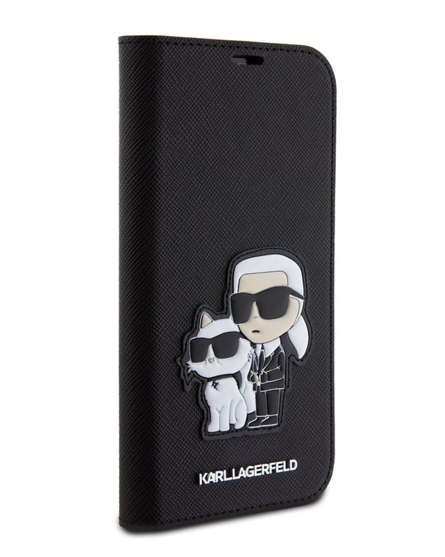Torbica Karl Lagerfeld Saffiano BP Nft Karl&Choupette za iPhone 15 6.1  (KLBKP15SSANKCPK)