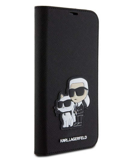Torbica Karl Lagerfeld Saffiano BP Nft Karl&Choupette za iPhone 15 Pro Max 6.7  (KLBKP15XSANKCPK)