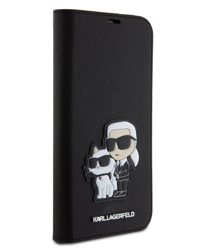 Torbica Karl Lagerfeld Saffiano BP Nft Karl&Choupette za iPhone 15 Pro Max 6.7  (KLBKP15XSANKCPK)