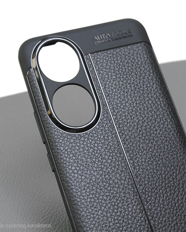 Torbica Leather za Xiaomi Redmi 13C crna