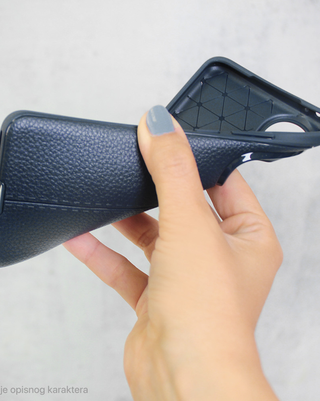 Torbica Leather za Xiaomi Redmi 13C crna