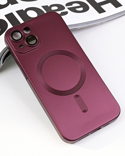 Torbica Magsafe Chrome za iPhone 13 6.1 bordo